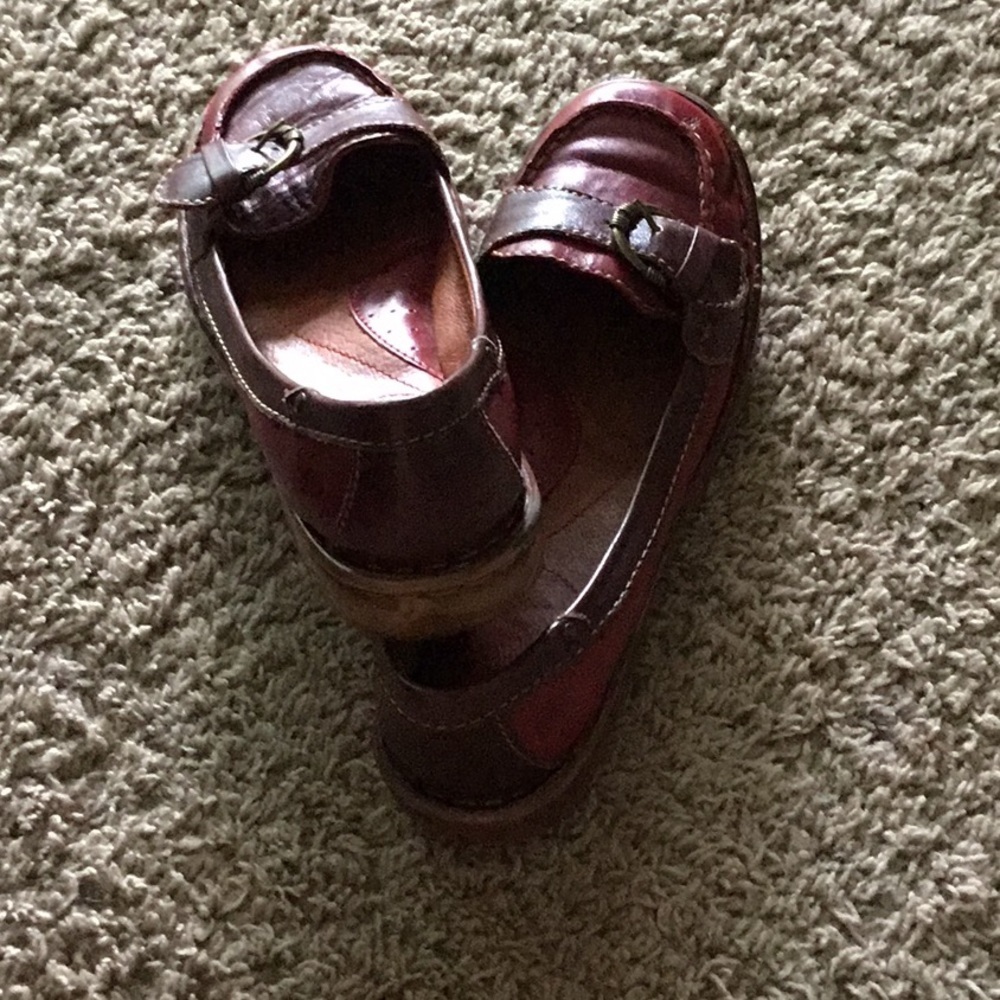 Born Preppy collegiate vibe Burgundy Red Leather Loafer Size 8 - Picture 3 of 4